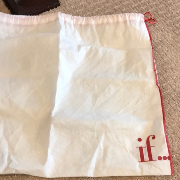 Isabella Fiore Woven and Laced Medium Hobo Bag Brown Leather w/Dust Bag EUC - Picture 4 of 4